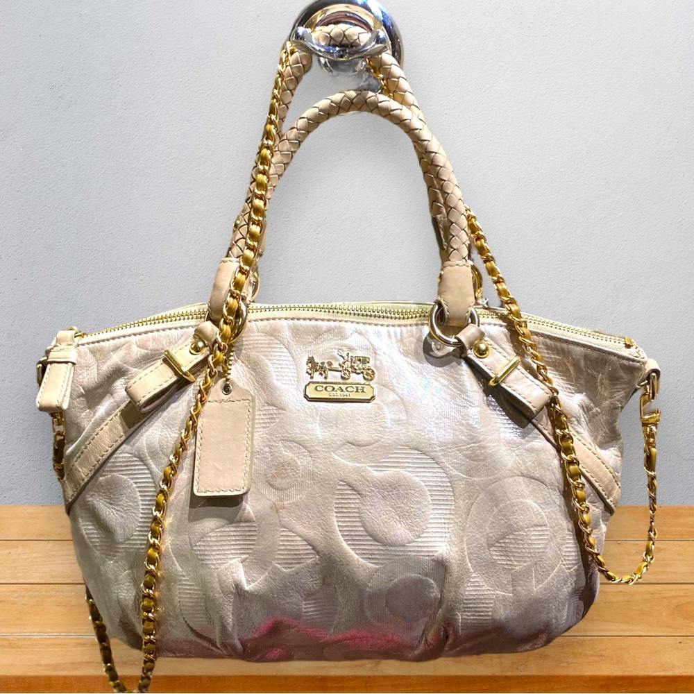 Coach RARE Special Edition Sophia Madison Embellished Leather Op Art 15922